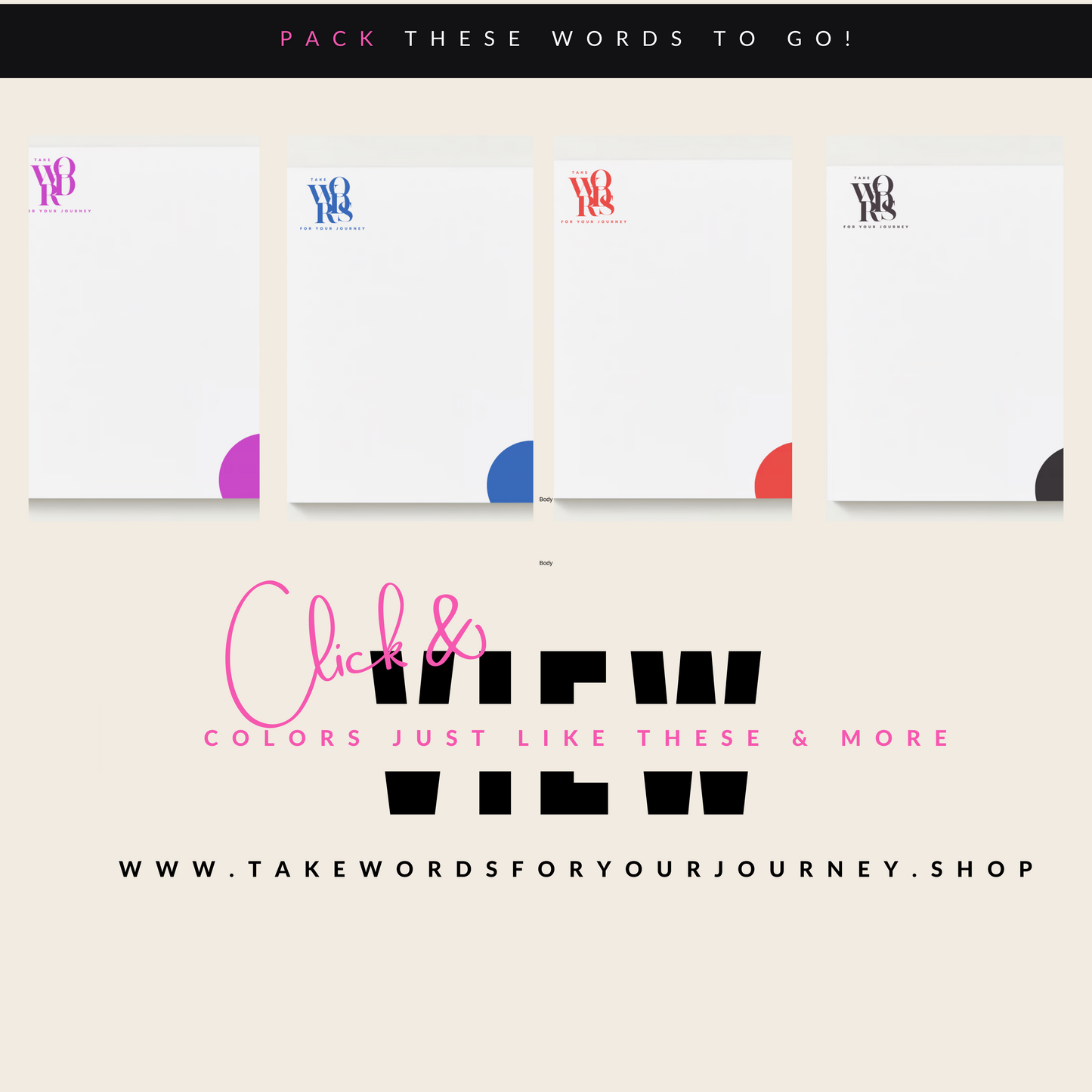 Notepads - Cool Colors