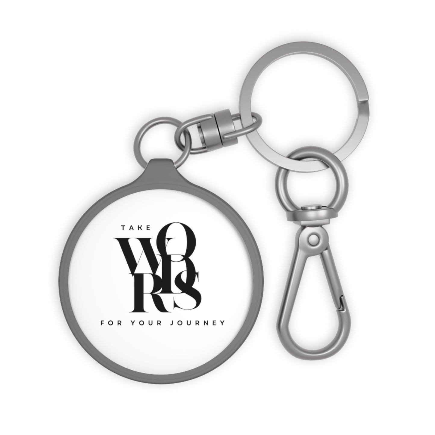 Take Words For Your Journey - Keyring Tag (White)